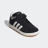 Klettschuh ADIDAS SPORTSWEAR "GRAND COURT 00S KIDS", Gr. 32, core schwarz, sanftes weiß, gum10, Leder, Textil, sportlich, Schuhe, Design auf den Spuren des adidas Superstar