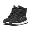 Stiefel PUMA "PUMA Evolve Stiefel Jugendliche", Kinder, Gr. 33, schwarz strong gray weiß, Obermaterial: Textil, Synthetik; Futter: Textil; Innensohle: Textil; Laufsohle: Gummi, Schuhe