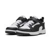 Sneaker PUMA "PUMA Rebound V6 Lo Sneakers Kinder", Kinder, Gr. 32, schwarz-weiß (weiß schwarz), Obermaterial: Synthetik, Textil; Futter: Textil; Laufsohle: Gummi, Schuhe