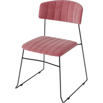 Stapelstuhl ESSENTIALS "Mundo", rosa, B:54cm H:79cm T:55cm, Obermaterial: 60% Polyurethan, 40% Polyester, Stühle, in verschiedenen Farben erhältlich Image