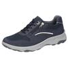 Sneaker WALDLÄUFER "H-MAX", Herren, Gr. 11 (46), blau (marine), Nubukleder, Textil, Glattleder, sportlich, Schuhe, Schnürschuh, Halbschuh mit zusätzlichem Reißverschluss, H-Weite