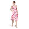 Cocktailkleid VERA MONT "Vera Mont Cocktailkleid mit Blumenprint", Damen, Gr. 48, Normalgrößen, rosa (cream, rosé), Obermaterial: 90% Polyester, 10% Elasthan. Futter: 100% Polyester., feminin, ausgestellt kurz, U-Boot-Ausschnitt, Kleider, Cut-Outs