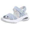 Sandale RIEKER SPORT "Byron Bay", Damen, Gr. 37, blau (hellblau), Textil, unifarben, casual, Schuhe, Sport-Sandale, Sommerschuh, Outdoorsandale mit weichem Fußbett