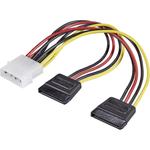 Alimentation Adaptateur y [1x Alimentation ide mâle 4 pôles - 2x Alimentation sata femelle 15