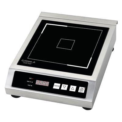 Global Solutions GS1680 Countertop Induction Range w/ 1 Burner, 120v, 10" Pans, 120 V, Stainless Steel