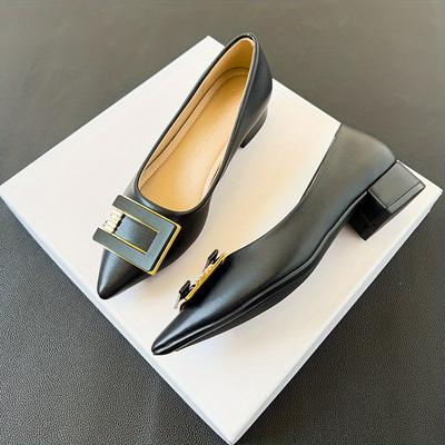 TEMU 's Decor Shoes, Toe Shallow Mouth Shoes, Shoes Image