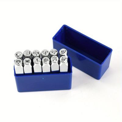 "TEMU 12pcs (6mm 1/4") Constellations Theme Metal Stamp Punches With Tool Case For Jewelry Stamping" Image