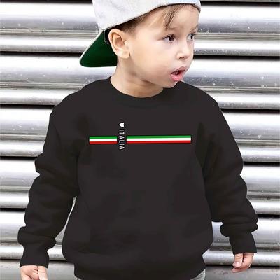 TEMU Casual Round Neck Sweatshirts For Autumn And Winter From Italia Boys. Image