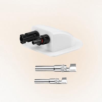 TEMU 1pc Abs Resin Rv Roof Solar Panel Box, Photovoltaic Connectors, Non-electric Power Supply, Outdoor Solar Accessories Image