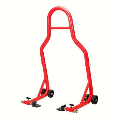 TEMU 1pc Aluminum Alloy Motorcycle Stand Lift, Front And Rear Combination Wheel Fork Stand, Rocker Arm Spool For And Repair Image