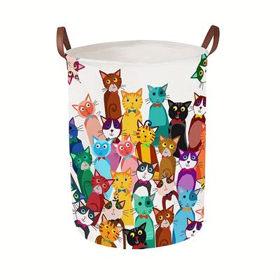 TEMU 1pc Laundry Hamper, Large Lightweight Storage Basket Organizer Dirty Clothes Collapsible For College Dorms And Rooms, Laundry Baskets Image