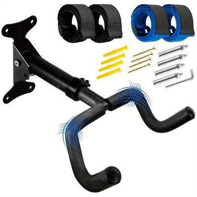 TEMU Aluminum Bicycle Holder Bicycle Wall Mount Bicycle Holder Wall Bicycle Stand Suspension 360° Rotatable Image