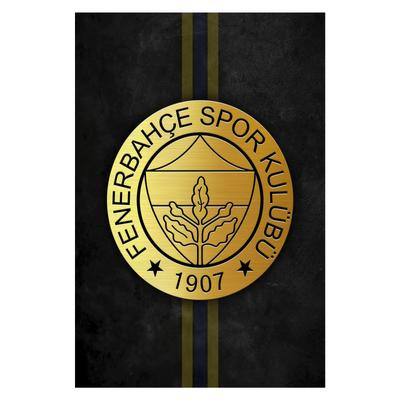 TEMU Highdefinition, Fenerbahce 1907 Canvas Print - Frameless Hd Wall Art, Modern Black And Golden Decor For Living Room, Bedroom, Office, Cafe, 12x18 Inch Image