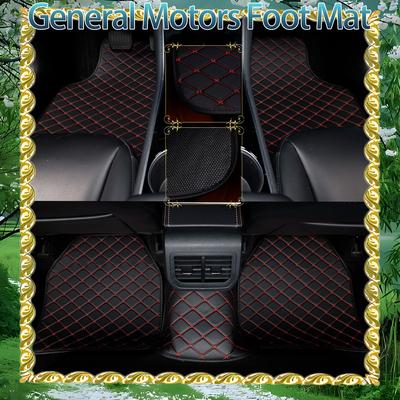 TEMU For For 2015-2022 Xpe Leather Universal 5pcs Set Semi-enclosed Foot Mat Image