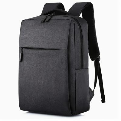TEMU Durable Travel Backpack With Laptop Compartment, , Adjustable Shoulder Strap, Storage, Polyester Lining, Zipper Closure, Nylon Material, Wipe Clean, Suitable For Commuting, School, Office And Image