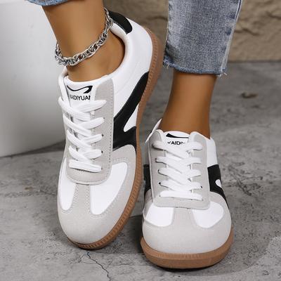 TEMU New Women's Retro Shoes With Round Toe And Lace-, Versatile And Comfortable, In Larger Sizes. Image