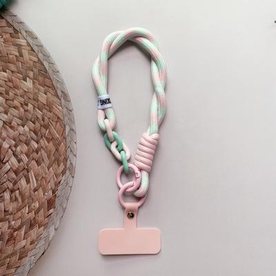 TEMU Colorful Mobile Phone Case Chain, Colorful Mobile Phone Short Rope, Card Anti-lost Mobile Phone Chain, Universal Twistable Short Rope Image