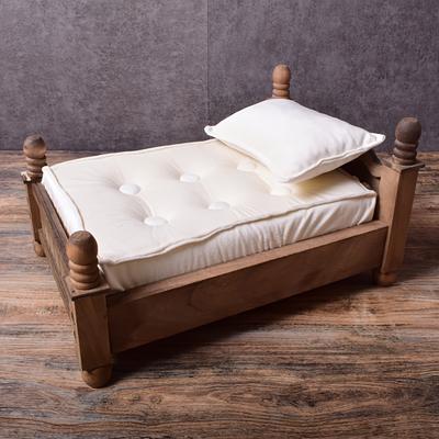 TEMU 2pcs/set, Photography Props, Small Rectangular Mattress With Matching Small Pillow, Sleeping Auxiliary Props, Teenager Photography Background Setup. Image