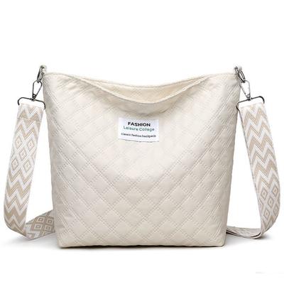 TEMU Men's And Women's New Small Square Bag With Design, Diamond Grid Fashion Commuting Versatile Single Shoulder Crossbody Bag, Casual Commuting [zipper Random] Image