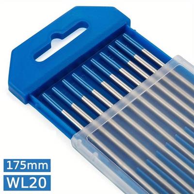 TEMU Wc20/wl20, /, 10pcs Electrode Welding Equipment Accessories Head 175mm Tig Needle For Tig Welding, Welding Equipment For Electricians Image