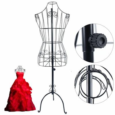 TEMU Wire Mannequins Female Upper Body Torso Mannequin Dummy Clothing Dress Form Iron Image