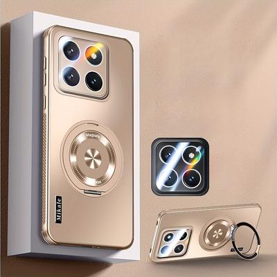 TEMU Suitable For Xiaomi 14/14 Pro/13/13 Pro Rotating Stand Lens Protection Cooling Phone Case Protective Cover Image