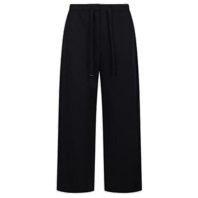 Argenta Drawstring Wide Leg Trousers - Blue - Max Mara Pants