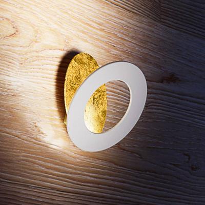 ICONE Vera LED-Wandleuchte 930 Ø31cm gold/weiß Image