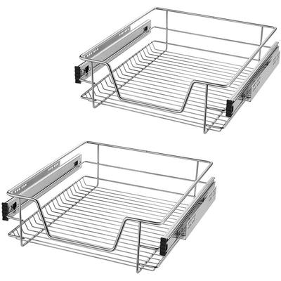 2X Küchenschublade 50cm, Küchenschrank Schrankauszug Schlafzimmerschränke Belastbar Korbauszug Image