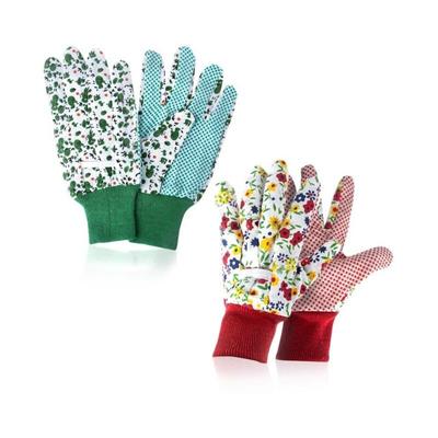 Cyslmuk - Gartenhandschuhe für Damen, zwei Paar Gartenhandschuhe, schön bedruckte, rutschfeste Image