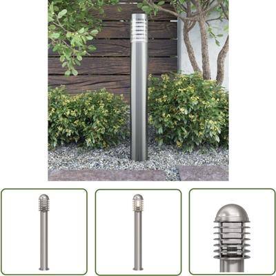 Außen ständige Edelstahl-Mastleuchte - Edelstahl Laterne - Außenstehleuchte - Gartenleuchte - led Image