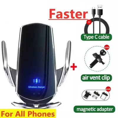 Drahtlose Auto Telefon Halter Universal Clip Q3 Sensing Öffnen Schließen Navigation Halterung Image