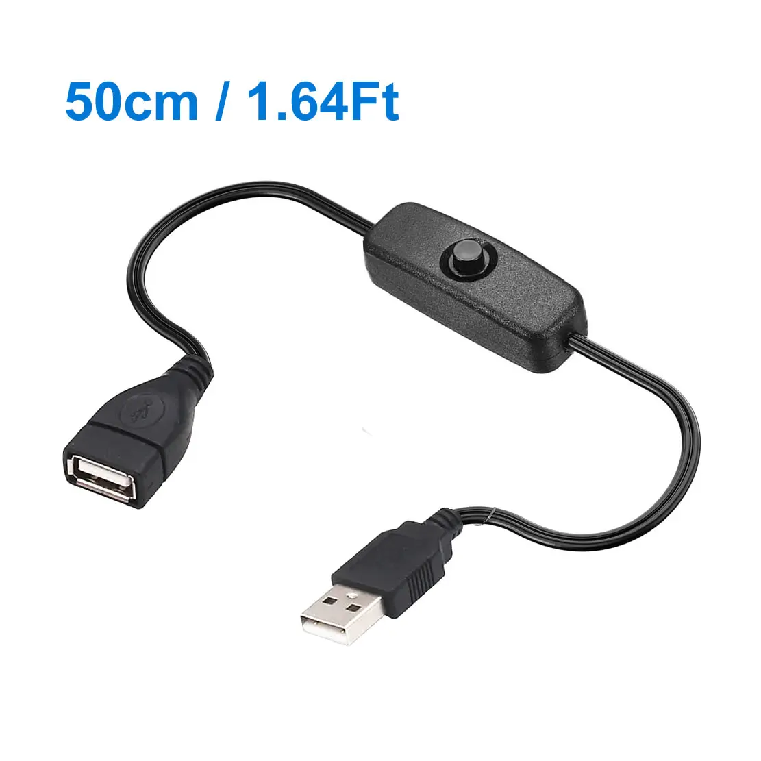 USB-Kabel von Stecker auf Buchse mit Ein-/Aus-Schalter, USB-Verlängerungskabel für Fahrrekorder, LED-Schreibtischlampe, USB-Lüfter, LED-Streifen