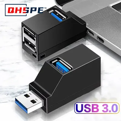 Für PC Laptop, USB 3.0 HUB Adapter Extender für USB 3.0 Kartenleser, Hi-Speed USB 2.0, Mini Splitter Image