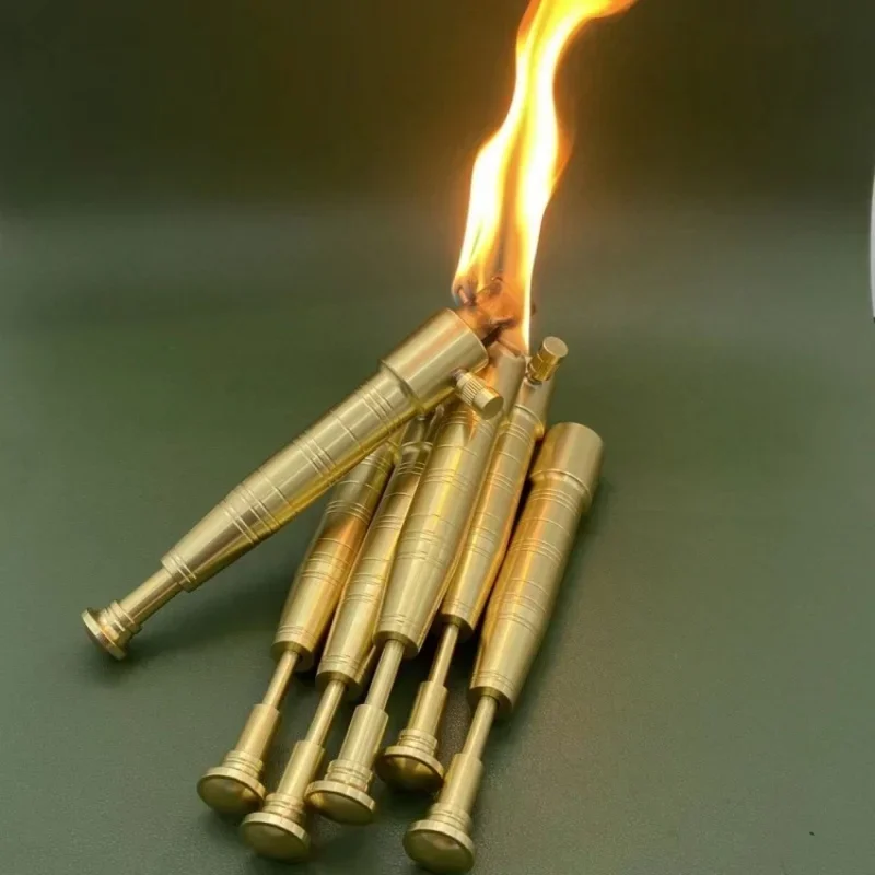 Retro-Fackel-Fackel, Kerosin-Feuerzeug, Vintage-Fackel, erweitertes Multifunktions-Feuerzeug für den Außenbereich, cooles spezielles Zündwerkzeug Image