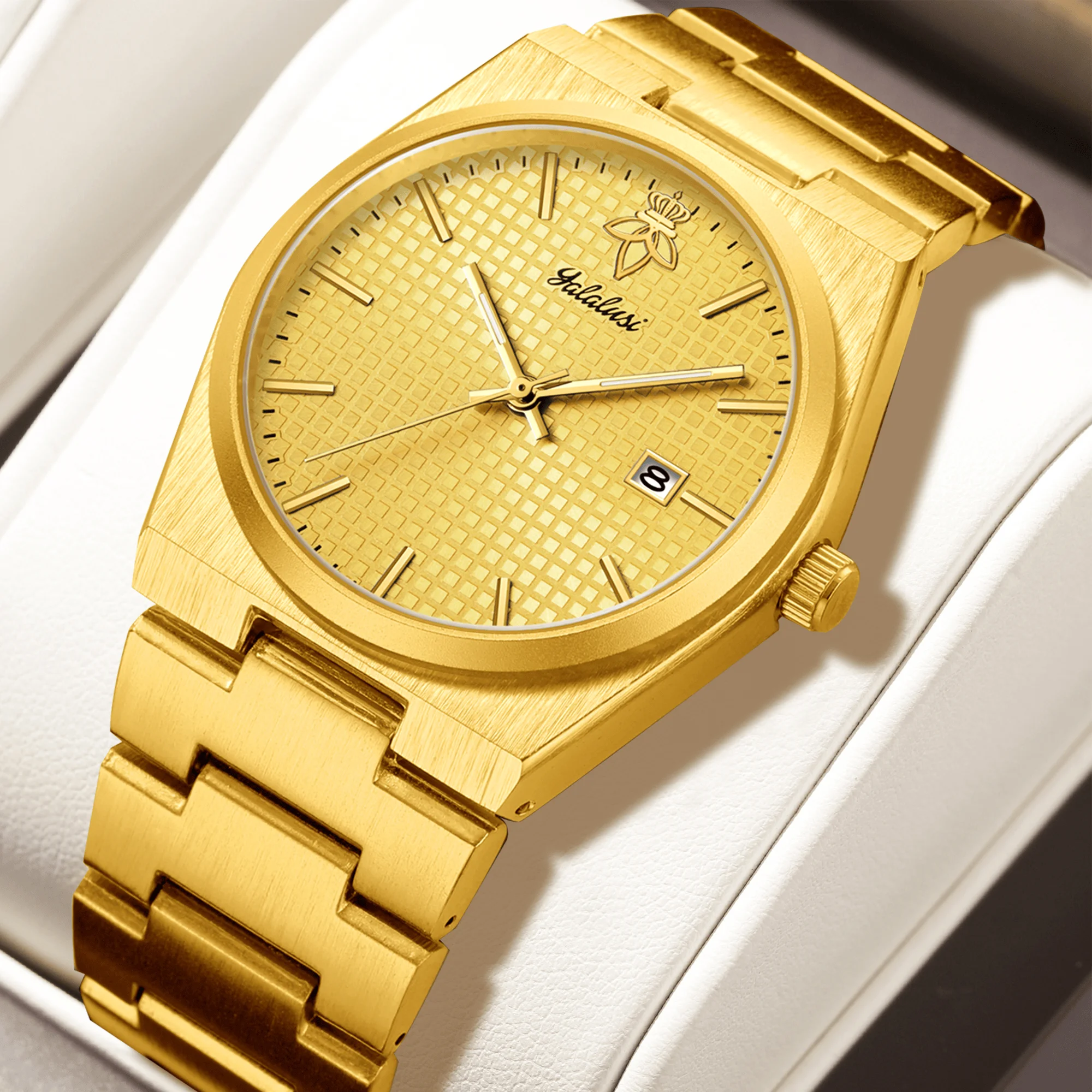 YaLaLuSi Herren-Armbanduhr, sportlich, lässig, wasserdicht, Quarz, wasserdicht: Ein multifunktionales Geschenk, Zeitmesser, reloj mujer reloj hombre montre Image