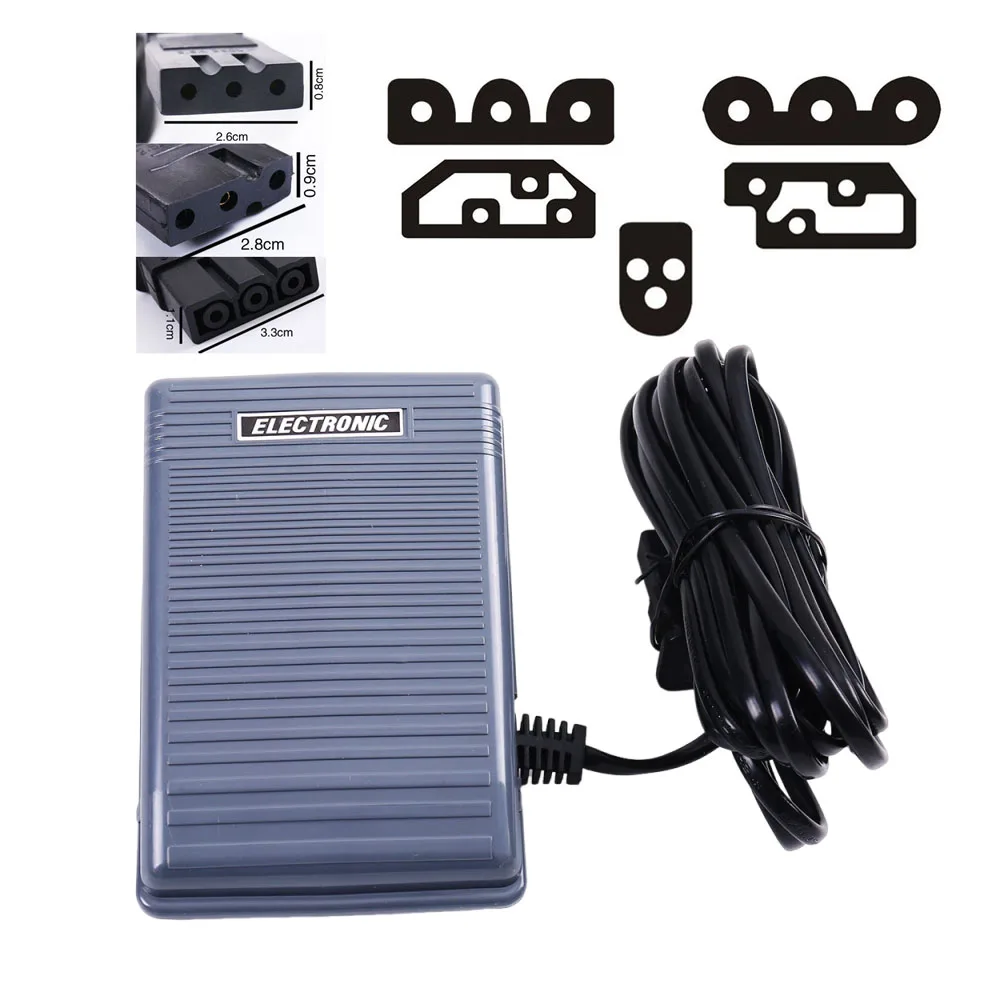 Fuß Pedal Für Nähmaschine Geschwindigkeit Einsteller Controller Motor Zubehör Control Schalter PowerCord Elektronische Für Brother Singer Image