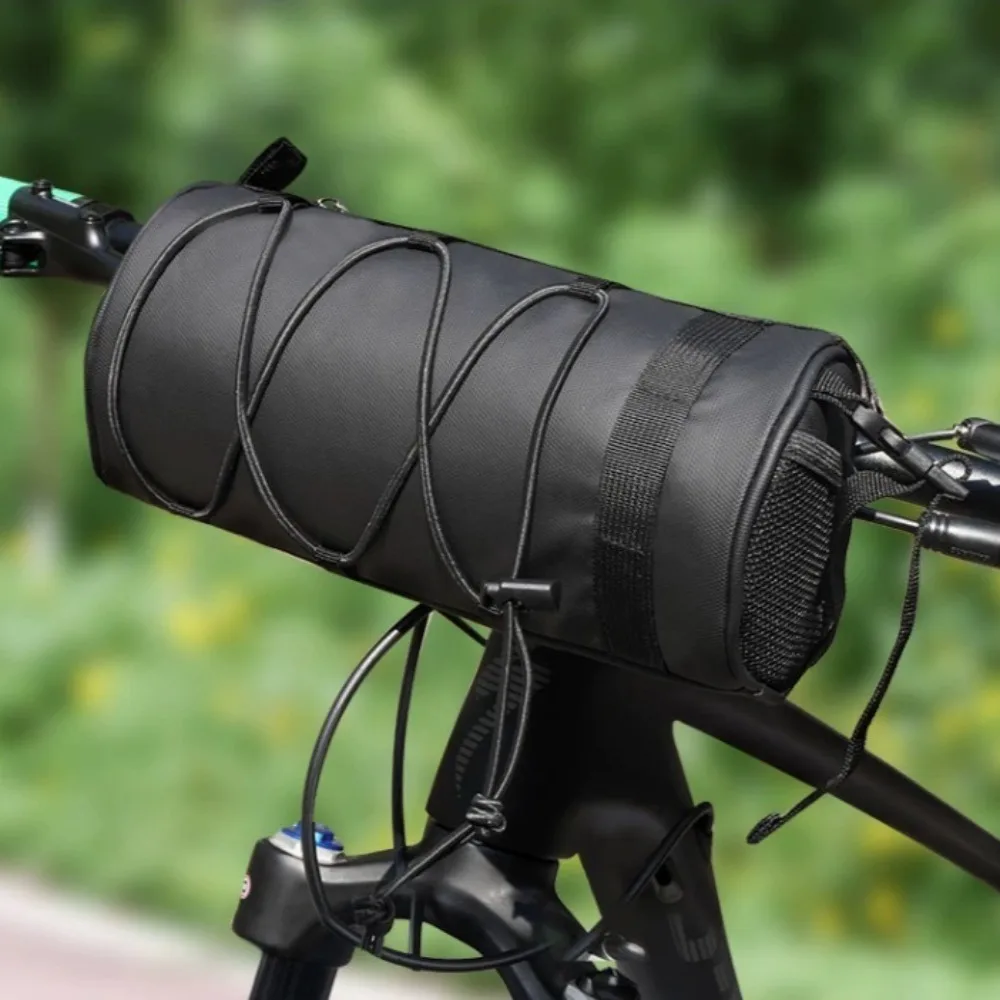 Wasserdichte Oxford-Fahrrad-Fronttasche für Radfahrer, multifunktionale MTB-Rahmen-Aufbewahrungsschlauchtasche, Reise-Lenkertasche, 24 x 12 x 12 cm Image