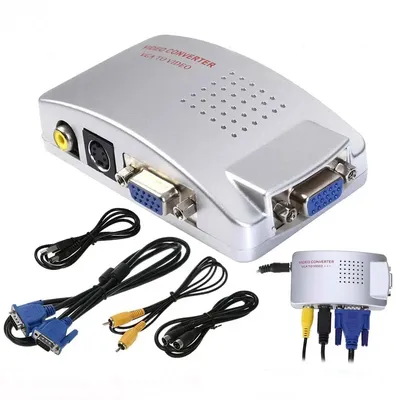 Universal PC NTSC PAL VGA zu TV Composite Video RGB Konverter AV RCA SVideo Signal Adapter Konverter Image