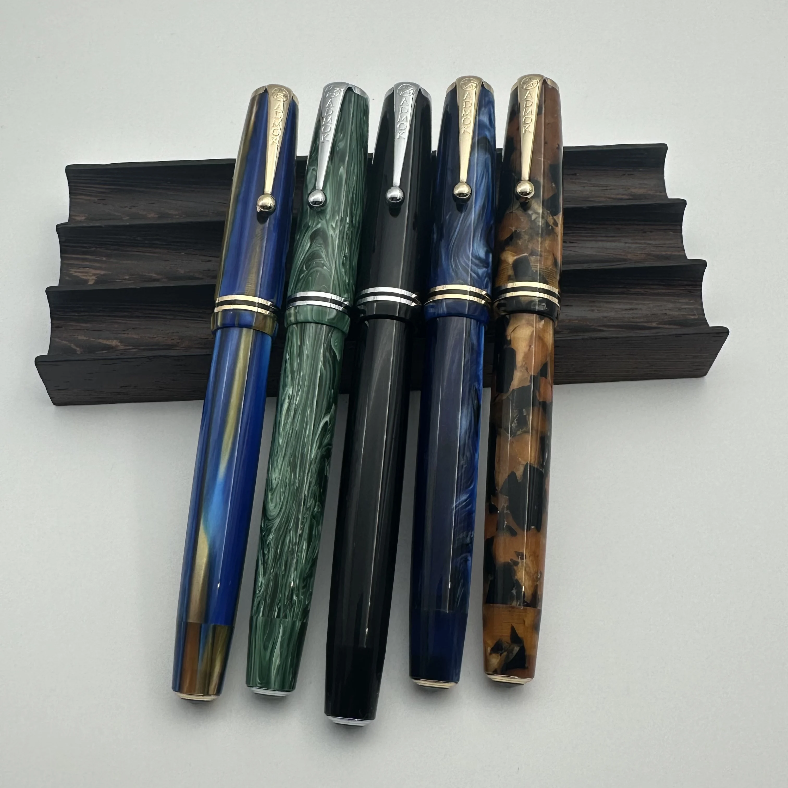 ADMOK 28-Retro-Füllfederhalter mit Knopffüller, F\M-Feder, Vintage-Design, republikanisches China-Ära, klassisches Kalligraphie-Geschenk für Sammler Image