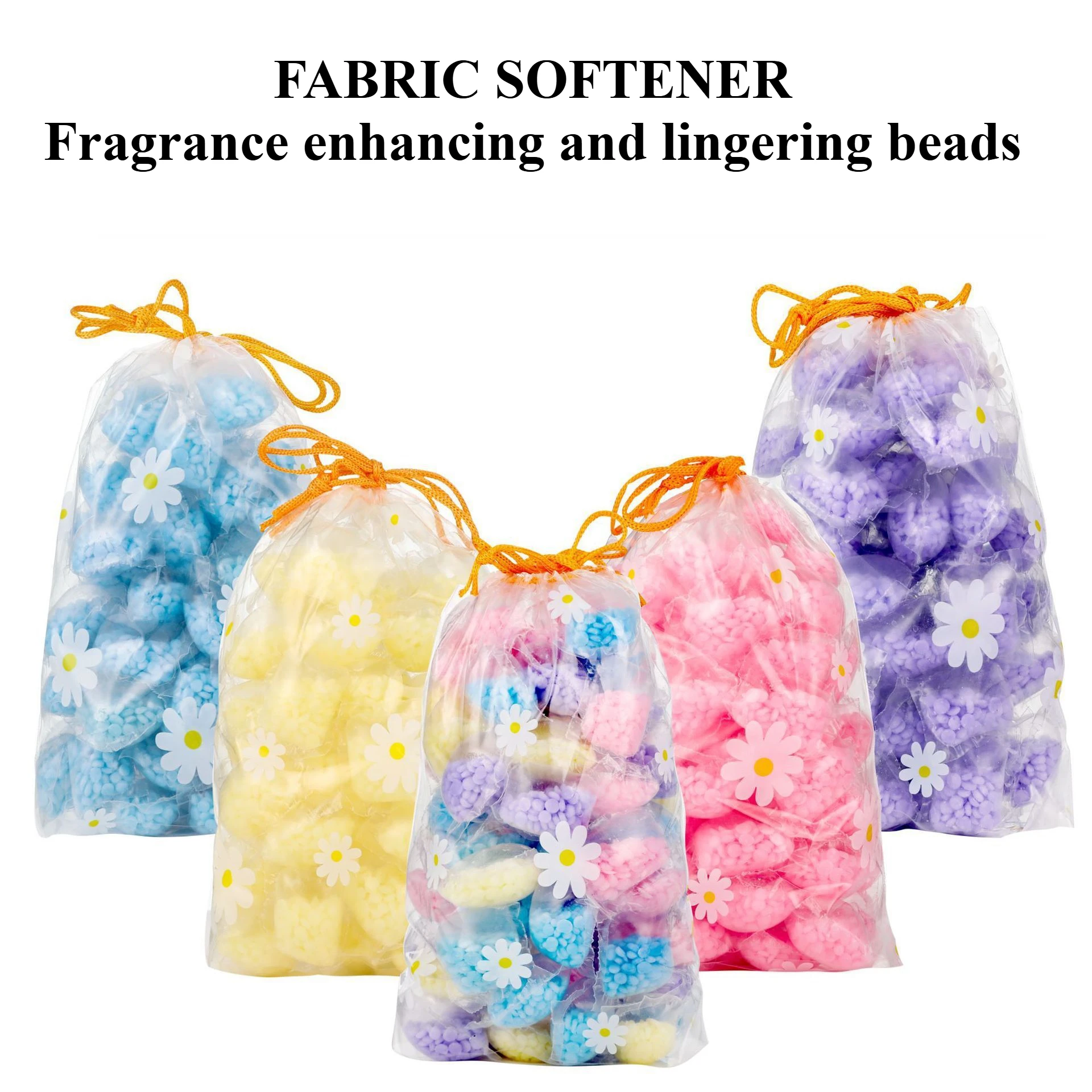 100 Stück Waschmittel-Flüssigkeitskapselkugeln, antistatisch, zum Waschen von Kleidung, Duftperlen, langlebig für Waschmaschine Image