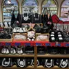 Neue Hello Kitty Schwarz-Weiß-Klassiker-Serie Tasche Muschel Brötchen Mutter Tasche Niedliche Kitty