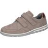 Klettschuh WALDLÄUFER "Klemens", Herren, Gr. 10 (44,5), grau (taupe, cognac), Nubukleder, Glattleder, klassisch, Schuhe, Slipper, Komfortschuh mit praktischen Klettverschlüssen, K-Weite