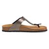 Zehentrenner TAMARIS "CORRA", Damen, Gr. 39, silber (anthrazit), Lederimitat, sportlich, Schuhe, Sommerschuh, Schlappen mit angenehmen Zehensteg
