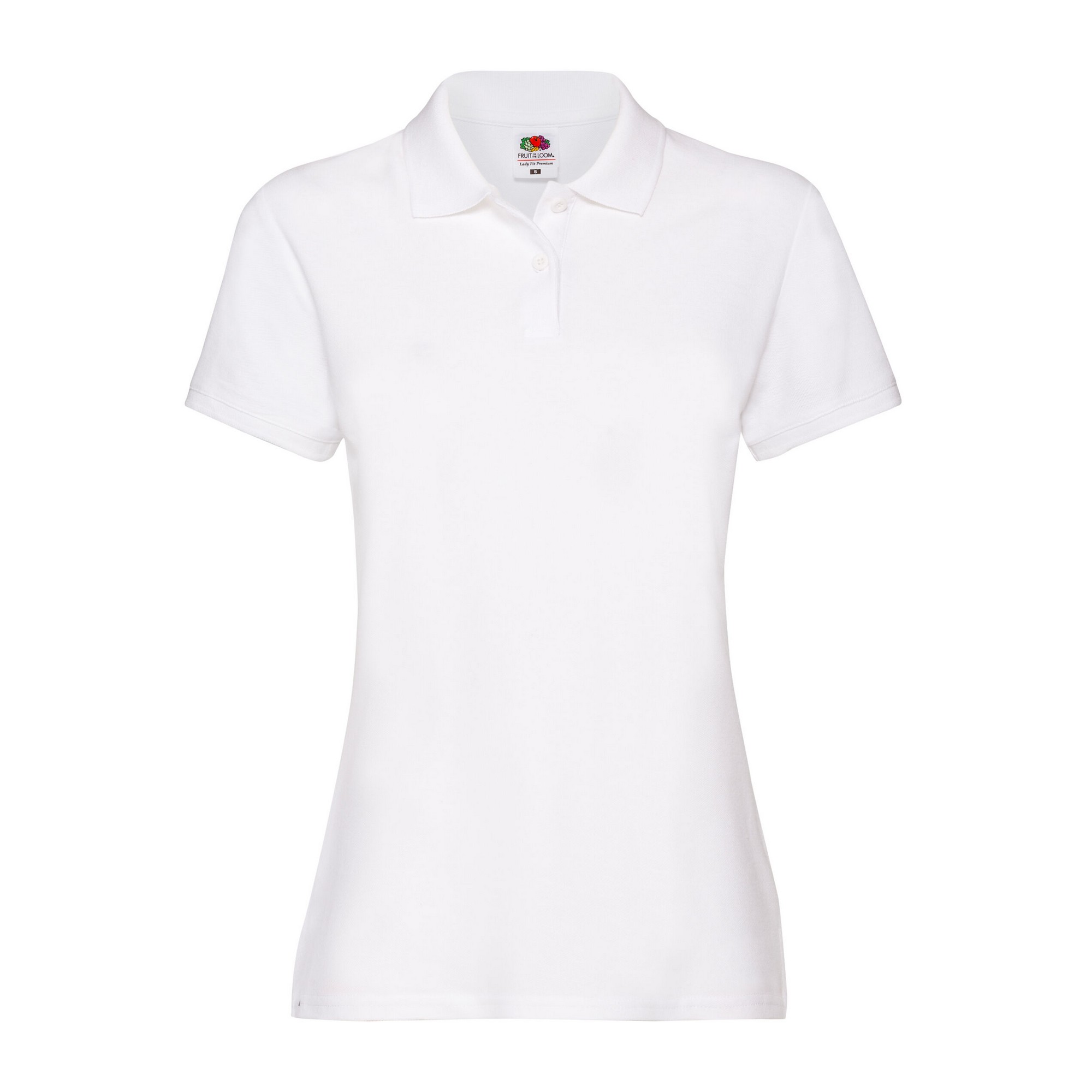 Fruit of the Loom - "Premium" Poloshirt für Damen (Weiß) Image