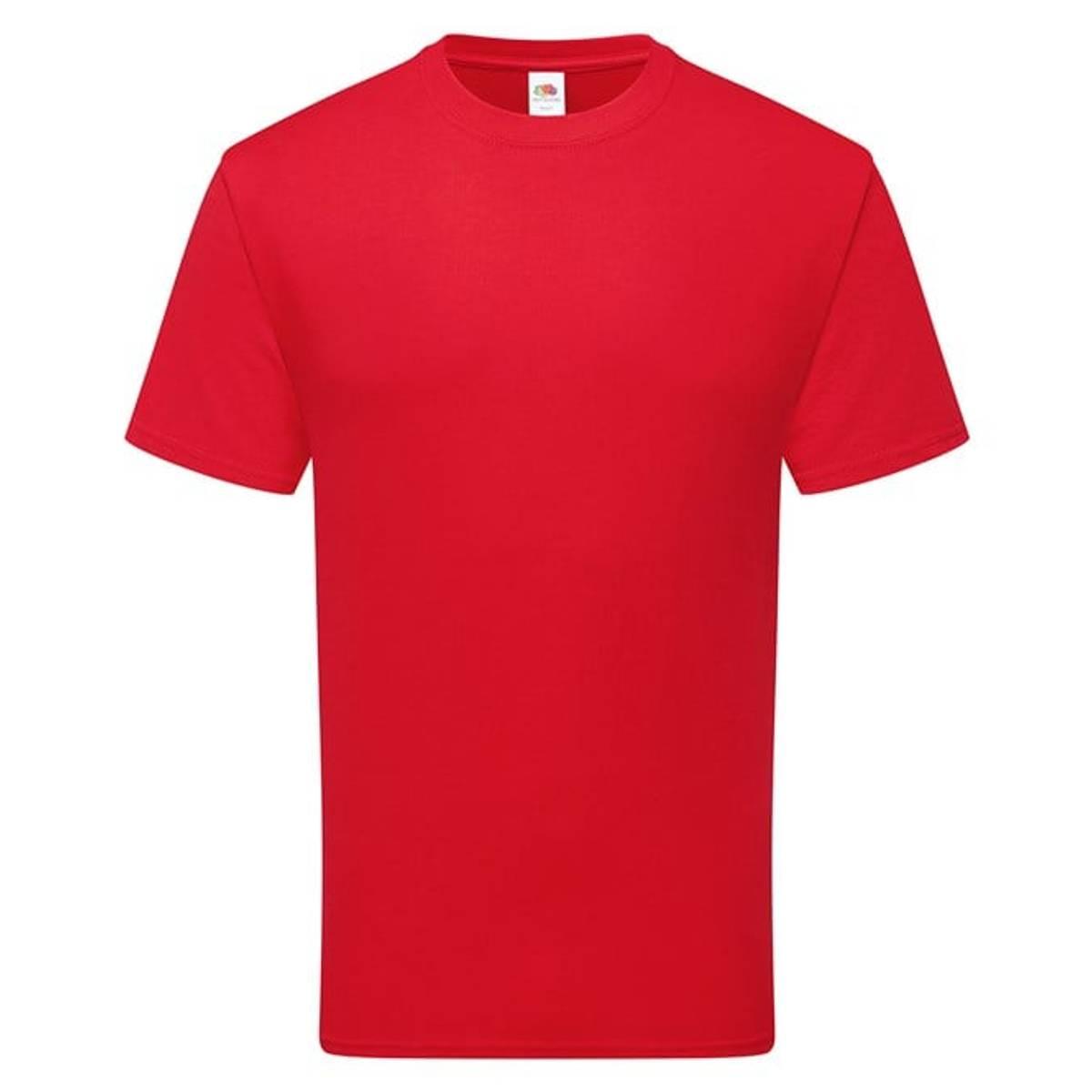 Fruit of the Loom - T-Shirt für Herren/Damen Unisex (Rot) Image