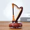 Mini Harp Music Box Ruan Musical Box Classical Art Decor Rotating Music Box Home Crafts No Battery