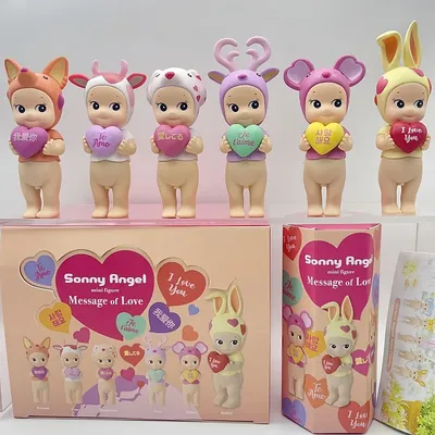 2025 New Sonny Angel Mini Figure Message Of Love Series Blind Box Kawaii Dolls Character Decoration Birthday Gift Kids Toy Model