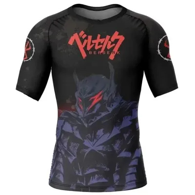 (DOMIO)New Transmutation Circle Fullmetal Alchemist Men Short Sleeve Rash Guard Shirt Summer Kid