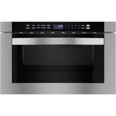 24 Inch Built-in Microwave Drawer, 1.2 Cu. Ft. Microwave Drawer with Automatic Presets, 1000 Watts